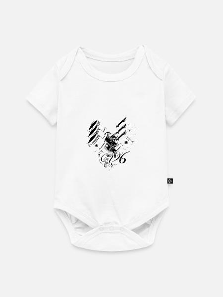 V6 Motor - Baby Premium Kurzarmbody - Weiß