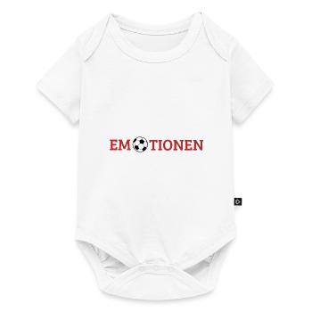 Fussball Emotionen Leidenschaft Geschenk - Baby Premium Kurzarmbody - Weiß - Vorne