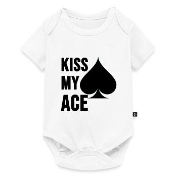 Poker Shirt Poker Pokerface Ass Casino Cadeau - Body à manches courtes Premium Bébé - blanc - Devant