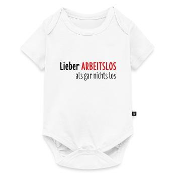 Chômage Chemise Hartz 4 Chômage Cadeau - Body à manches courtes Premium Bébé - blanc - Devant