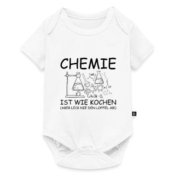 Chemistry is like cooking saying laboratory gift - Baby Premium short-sleeve bodysuit - white - Front