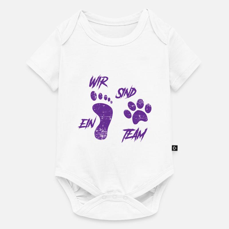 Team Teamwork Hunde Hundehalter Geschenk - Baby Premium Kurzarmbody - Weiß