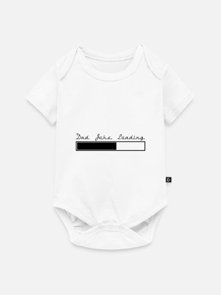 Dad joke loading Spruch Geschenk - Baby Premium Kurzarmbody - Weiß