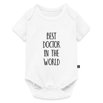 Meilleur docteur du monde - Body à manches courtes Premium Bébé - blanc - Devant