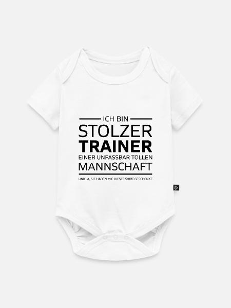 Ich bin Stolzer Trainer Manschaft Geschenk - Baby Premium Kurzarmbody - Weiß