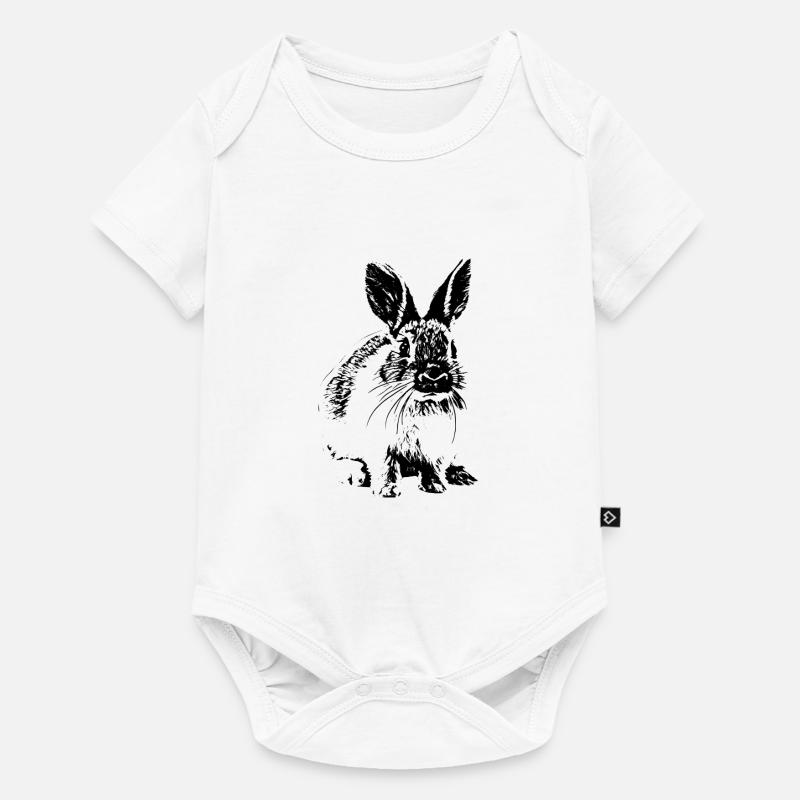 Lapin - Body à manches courtes Premium Bébé - blanc