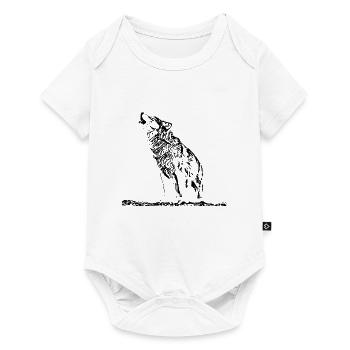wolf - Baby Premium short-sleeve bodysuit - white - Front