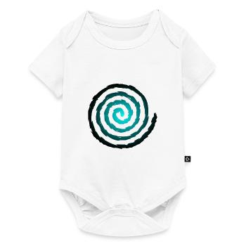 Spiral symbol growth and expansion - Baby Premium short-sleeve bodysuit - white - Front