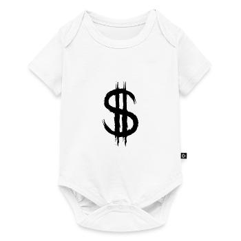 Dollar sign dollar money symbol - Baby Premium short-sleeve bodysuit - white - Front
