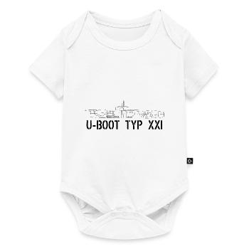 Submarine type XXI - Baby Premium short-sleeve bodysuit - white - Front