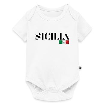 SICILE SICILIA ITALIE ITALIA VACANCES (b) - Body à manches courtes Premium Bébé - blanc - Devant