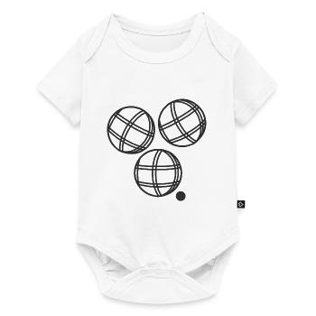 Boule Balls Sticker Boccia Pentaque - Baby Premium short-sleeve bodysuit - white - Front