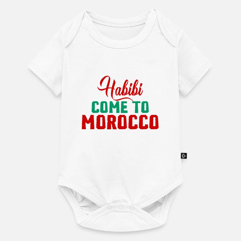 Habibi Come To Morocco - Body à manches courtes Premium Bébé - blanc