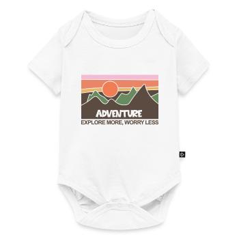 Mountains Climbers Nature Adventure - Baby Premium short-sleeve bodysuit - white - Front