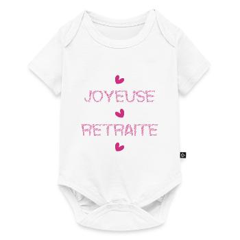 COLLEGUE. TRAVAIL. RETRAITE. MANAGER. CHEF. PATRON - Body à manches courtes Premium Bébé - blanc - Devant