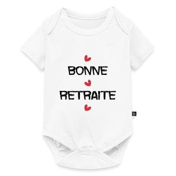 RETRAITE. RETRAITE. RETRAITEE. RETRAITE - Body à manches courtes Premium Bébé - blanc - Devant
