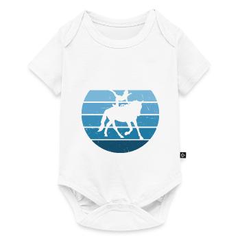 Pferdegymnastik Balanceübungen Akrobatik auf dem P - Baby Premium Kurzarmbody - Weiß - Vorne