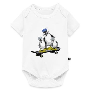 Mouettes nordiques Skater Skateboard Sailors Skate - Body à manches courtes Premium Bébé - blanc - Devant
