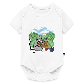 Rat, Gardening, Rats, Rodents, Strawberries, Mouse, Mice - Baby Premium short-sleeve bodysuit - white - Front