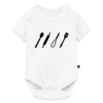 Outils de cuisson - Body à manches courtes Premium Bébé - blanc - Devant