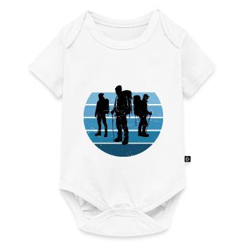 Kletterer Climber Bouldering Herren Klettern - Baby Premium Kurzarmbody - Weiß - Vorne