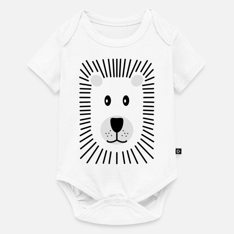 Löwe - Baby Premium Kurzarmbody - Weiß