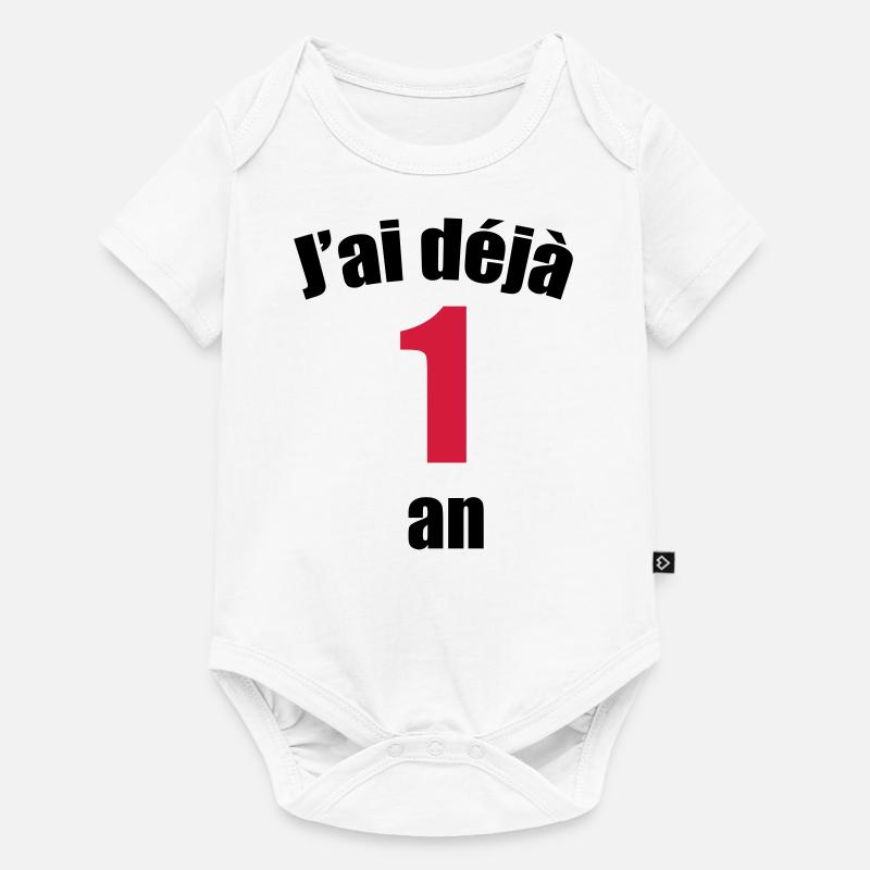 J'ai déjà 1 an ! - Body à manches courtes Premium Bébé - blanc