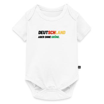 Deutschland Politik Konservativ wahl grün demo - Baby Premium Kurzarmbody - Weiß - Vorne