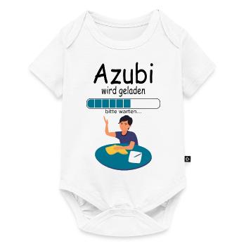 Willkommensgeschenk für Neue Azubi Auszubildender - Baby Premium Kurzarmbody - Weiß - Vorne
