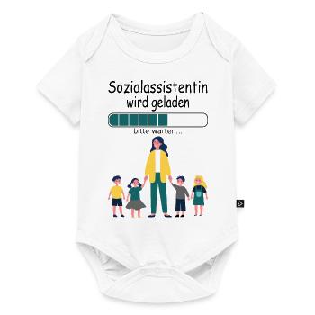 Sozialassistentin in Ausbildung Baby Mädchen - Baby Premium Kurzarmbody - Weiß - Vorne