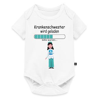 Ausbildungsbeginn Krankenschwester Ausbildungsstar - Baby Premium Kurzarmbody - Weiß - Vorne