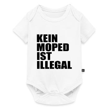 kein moped ist illegal - Baby Premium Kurzarmbody - Weiß - Vorne