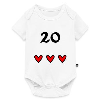 20 YEARS. 20th ANNIVERSARY. ANNIVERSARY 20 YEARS. - Baby Premium short-sleeve bodysuit - white - Front