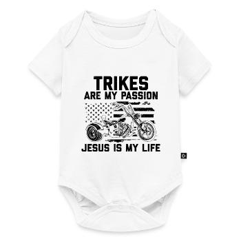 Trike - Baby Premium Kurzarmbody - Weiß - Vorne