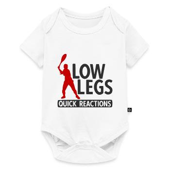 Tennisplatz Spruch Für Tennis - Baby Premium Kurzarmbody - Weiß - Vorne
