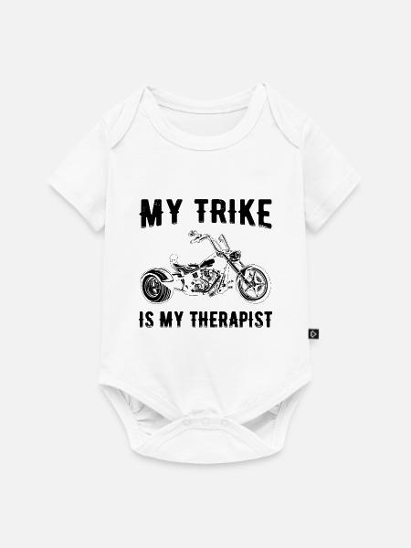 Trike Sprüche - Baby Premium Kurzarmbody - Weiß