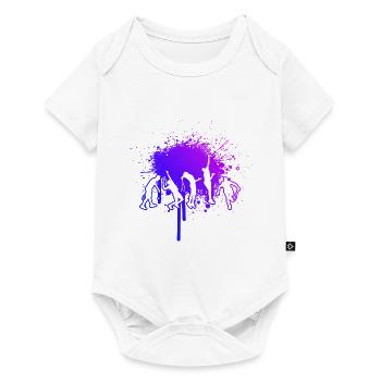 Women's Tennis Player Playing Tennis Playing Tennis - Baby Premium short-sleeve bodysuit - white - Front