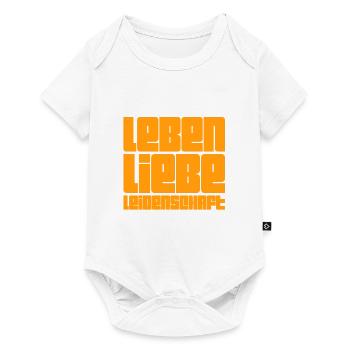 Leben, Liebe, Leidenschaft - Baby Premium Kurzarmbody - Weiß - Vorne