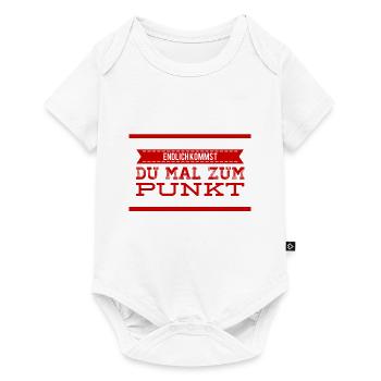 du redest zuviel - Baby Premium Kurzarmbody - Weiß - Vorne