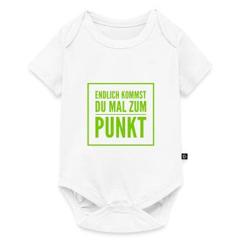 du bist eine Laberbacke - Baby Premium Kurzarmbody - Weiß - Vorne