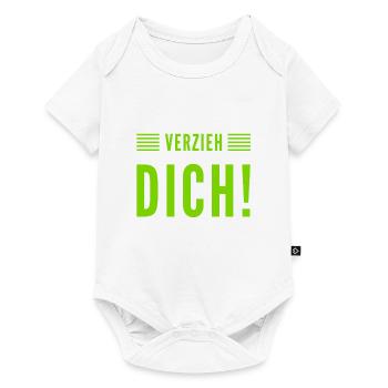 geh weg - Baby Premium Kurzarmbody - Weiß - Vorne