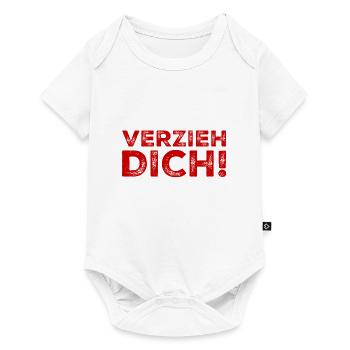hau ab - Baby Premium Kurzarmbody - Weiß - Vorne