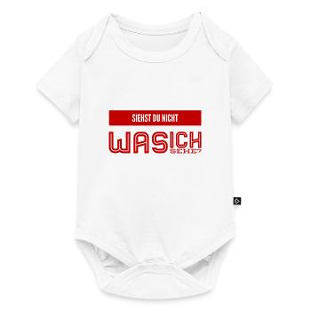 sehe ich mehr als du? - Baby Premium Kurzarmbody - Weiß - Vorne