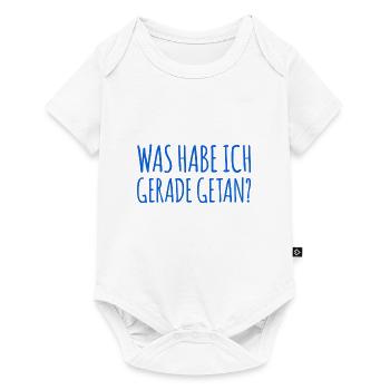 was habe ich gerade getan? - Baby Premium Kurzarmbody - Weiß - Vorne