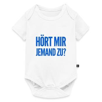 niemand hört mir zu - Baby Premium Kurzarmbody - Weiß - Vorne