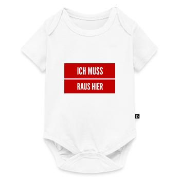 ich halte es nicht mehr aus - Baby Premium Kurzarmbody - Weiß - Vorne