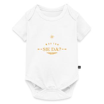 warum machen sie das? - Baby Premium Kurzarmbody - Weiß - Vorne