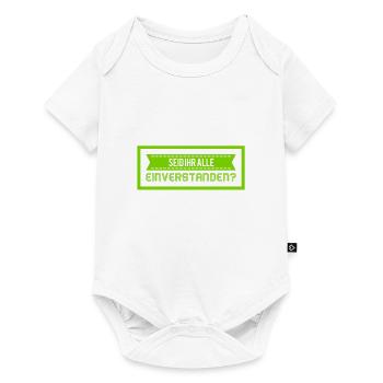 wollt ihr das auch? - Baby Premium Kurzarmbody - Weiß - Vorne
