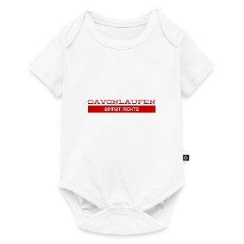 ich laufe nicht mehr weg - Baby Premium Kurzarmbody - Weiß - Vorne