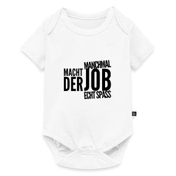 ab und an macht der Job Spaß - Baby Premium Kurzarmbody - Weiß - Vorne